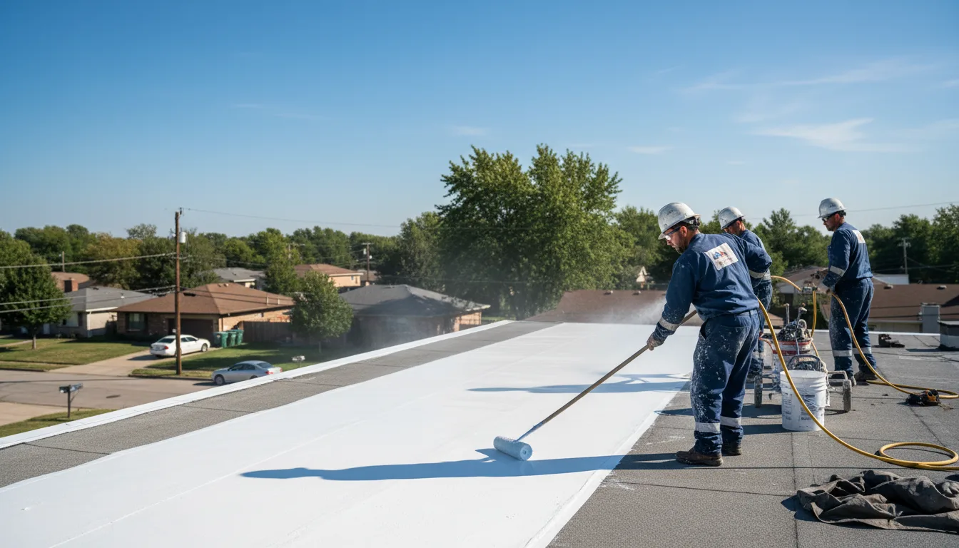 Commercial roof coating in Arroyo Hondo, NM near me